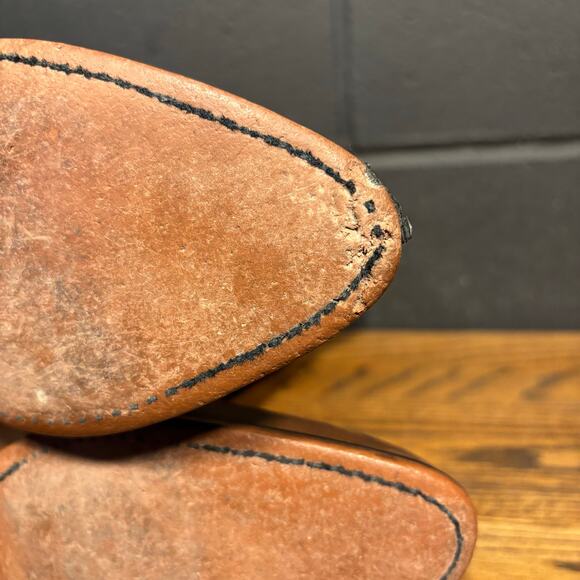 Smoky Mountain Cowboy Boots Men’s 9.5 D Brown Leather Western Distressed Slouch - Picture 11 of 14